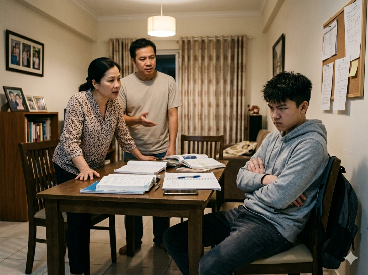 dấu hiệu con lười học 3