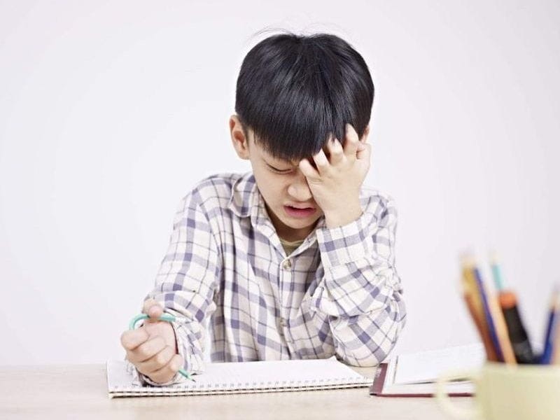 dấu hiệu trẻ em bị stress