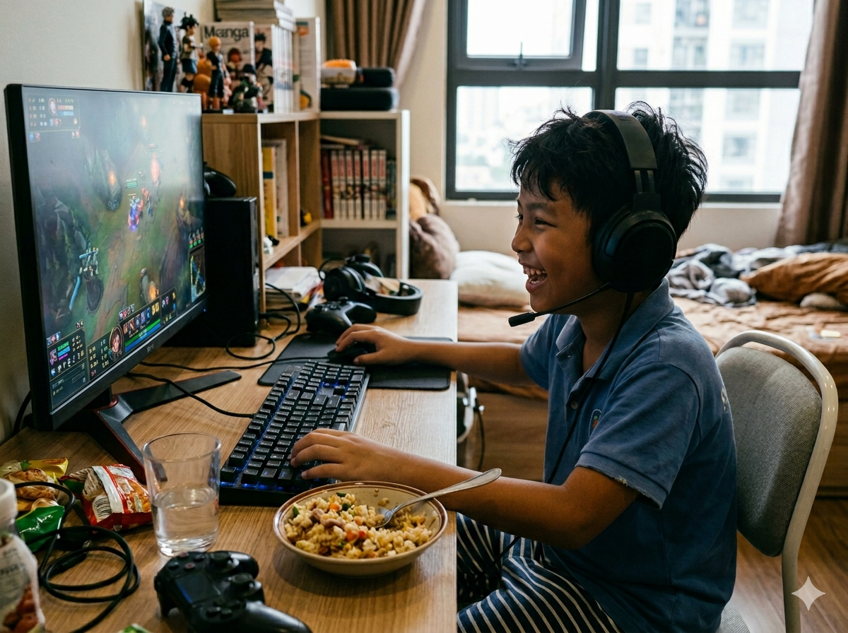 biểu hiện nghiện game 9