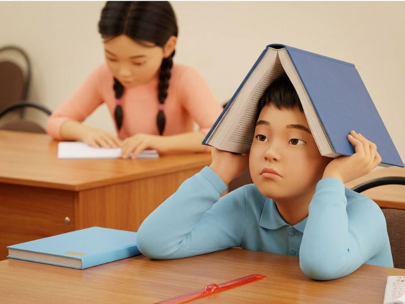 con không chủ động học