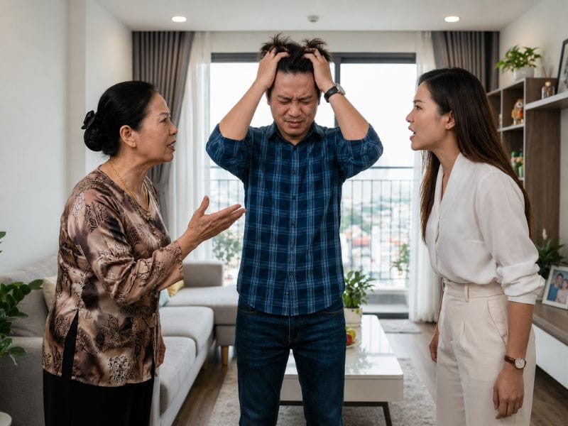 mâu thuẫn mẹ chồng nàng dâu 2