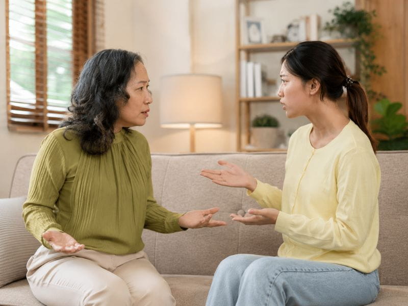 mâu thuẫn mẹ chồng nàng dâu 4